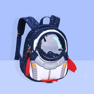 Cute Cartoon Love Backpack for Toddlers Large Canvas School Bag - Astronaut Approved Kids cute cartoon love backpack