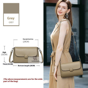Cowhide Stylish Simple Women’s Shoulder Bag in Multiple Colors - cowhide stylish simple versatile crossbody
