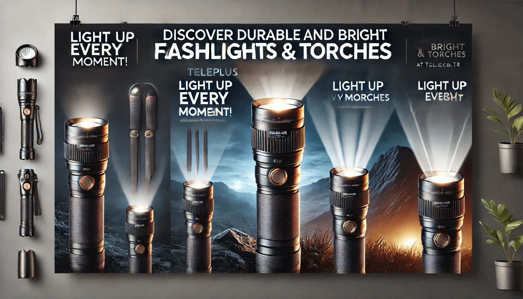 Flashlights & Torches emergency preparedness kit disposable batteries for devices adjustable brightness flashlight