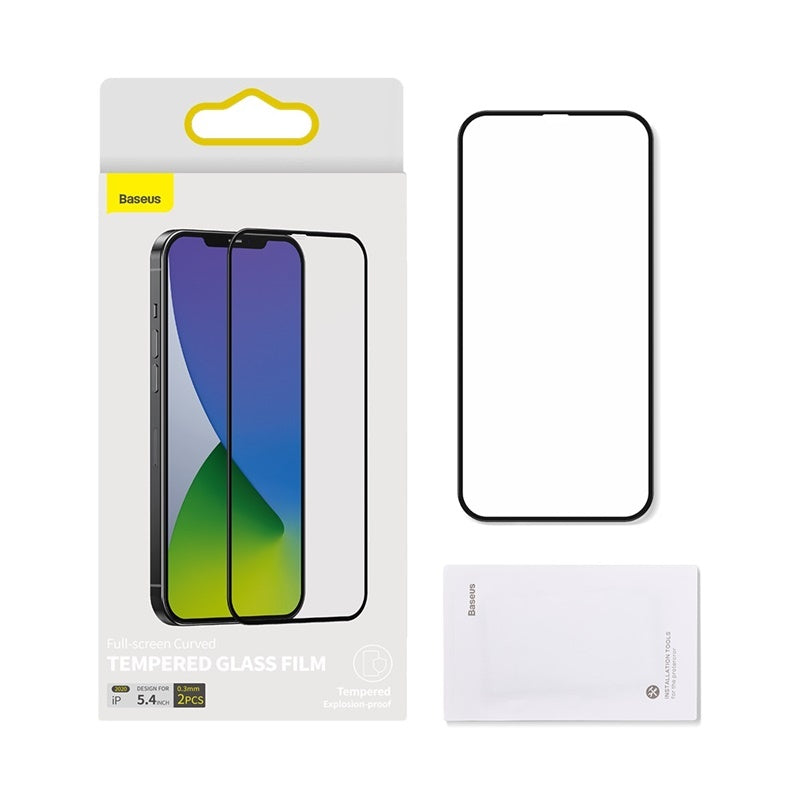 0.3mm Full Screen Curved Tempered Film For IP 12 Mini 5.4 Inch - Tempered Film for iPhone 12 Mini Full Screen Protection