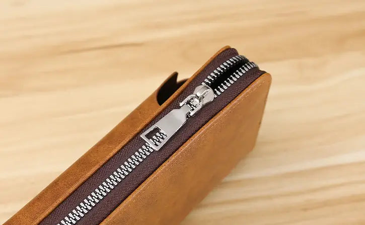 Men’s PU Leather Wallet with Coin Pocket US and CHF Compatible