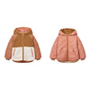 Children's Double-sided Wear Hooded Cotton Coat Jacket - Pink