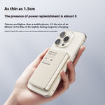 Ultra-thin Transparent Magnetic Mobile Phone 15W Portable Wireless Power Bank