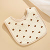 Baby Pure Cotton Waterproof Bib And Mouth Water Towel - Love