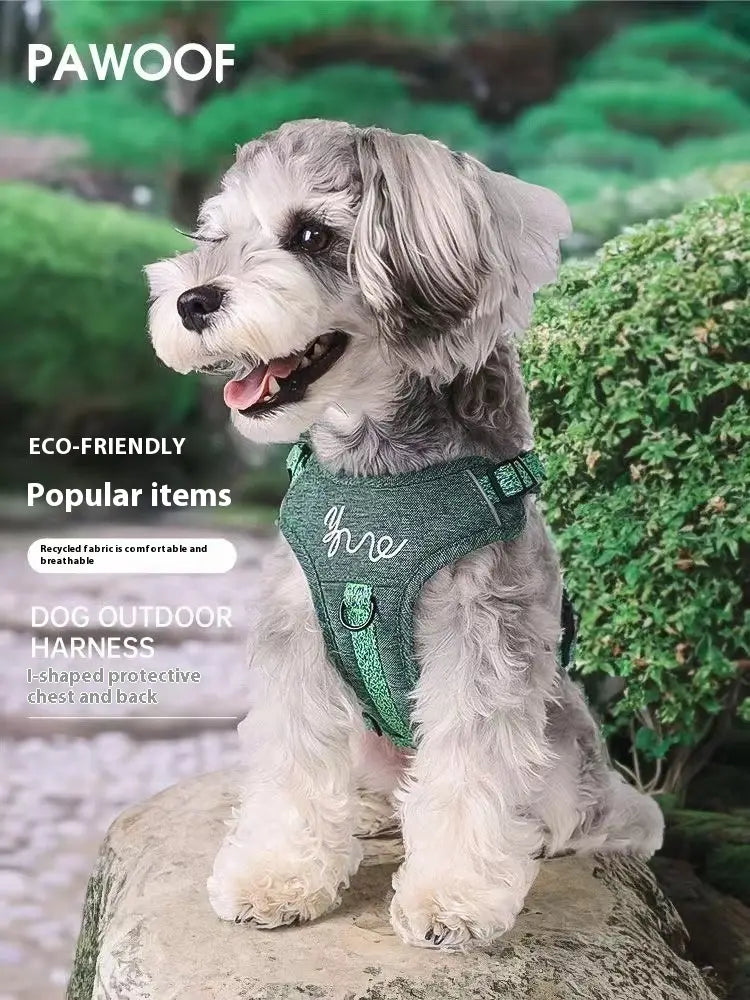 Justerbar polyesterhund Hele vest med bånd for små kjæledyr