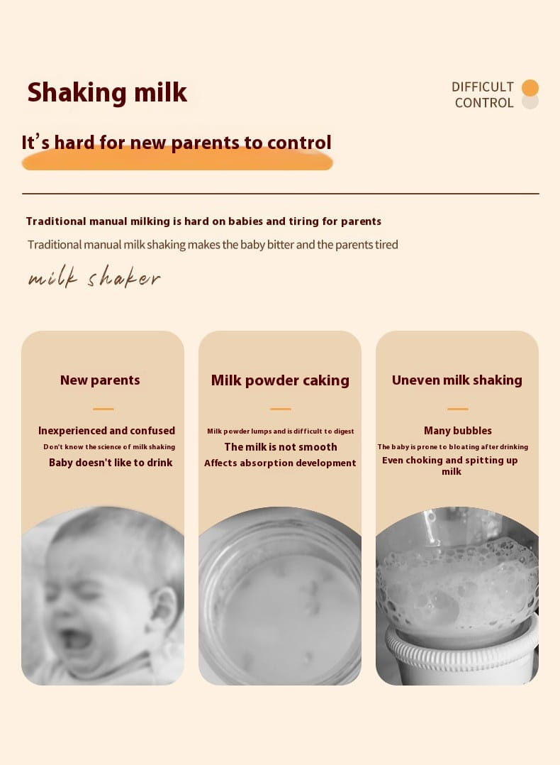 Baby Automatic Formula Milk Maker with USB Charging and Multiple Settings