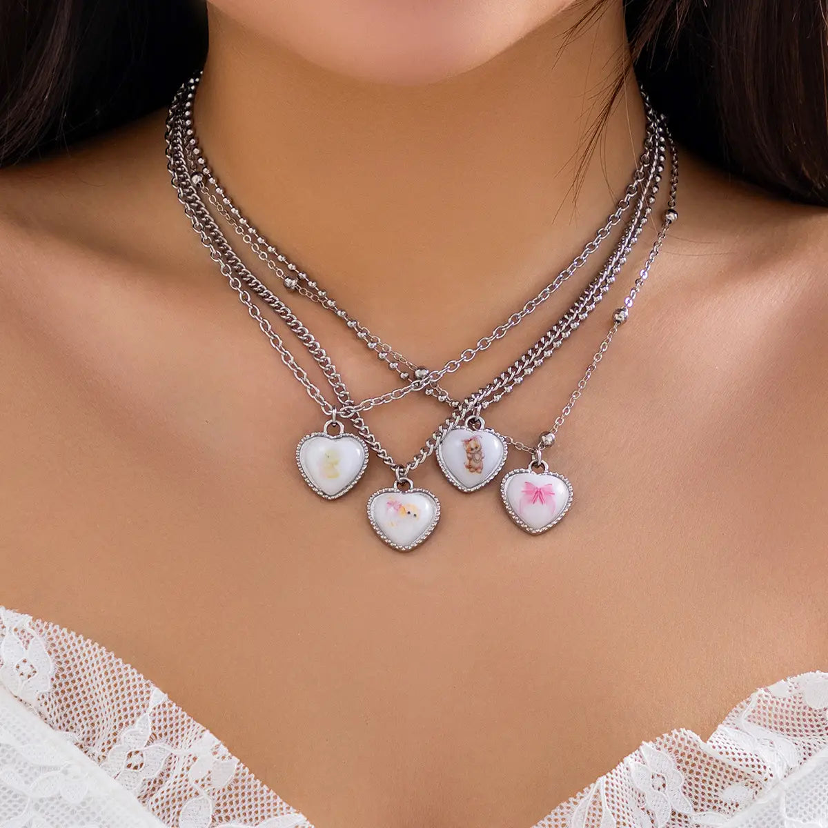 Women’s Love Animal Suit Necklace