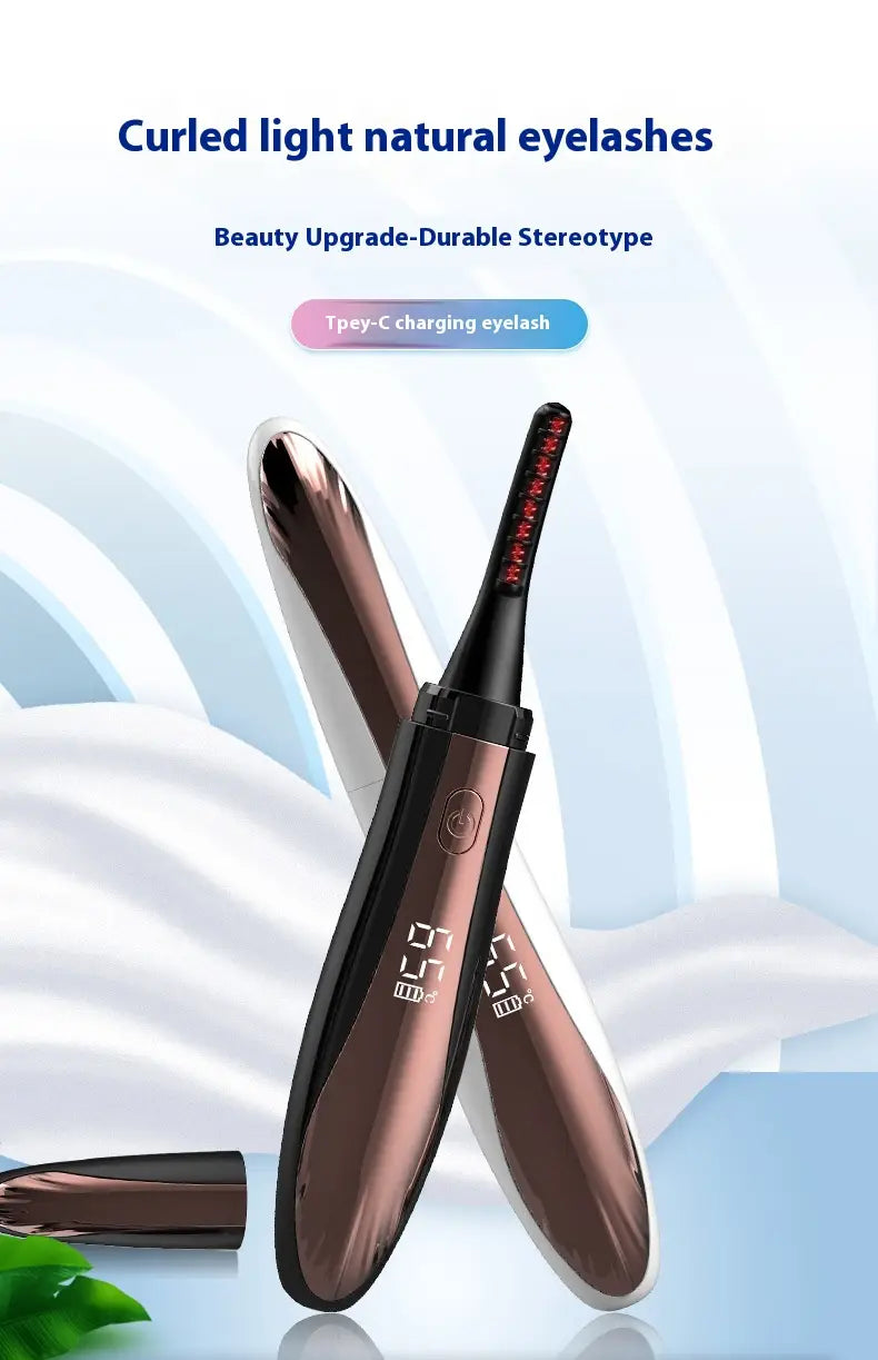 Electric Heating Eyelash Curler with Waterproof Silicone Bruch Head