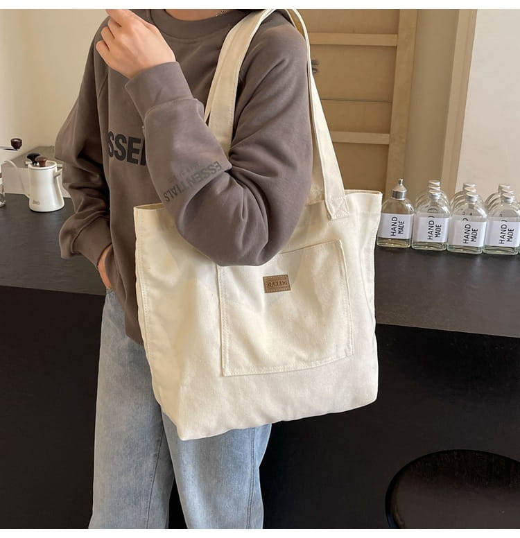 Sac vertical carré de valise de voyage en toile avec organisateur d'emballage à fermeture éclair