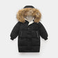 Big Fur Collar Mid-length Medium And Large Children’s Clothing Thick Winter Wear Coat