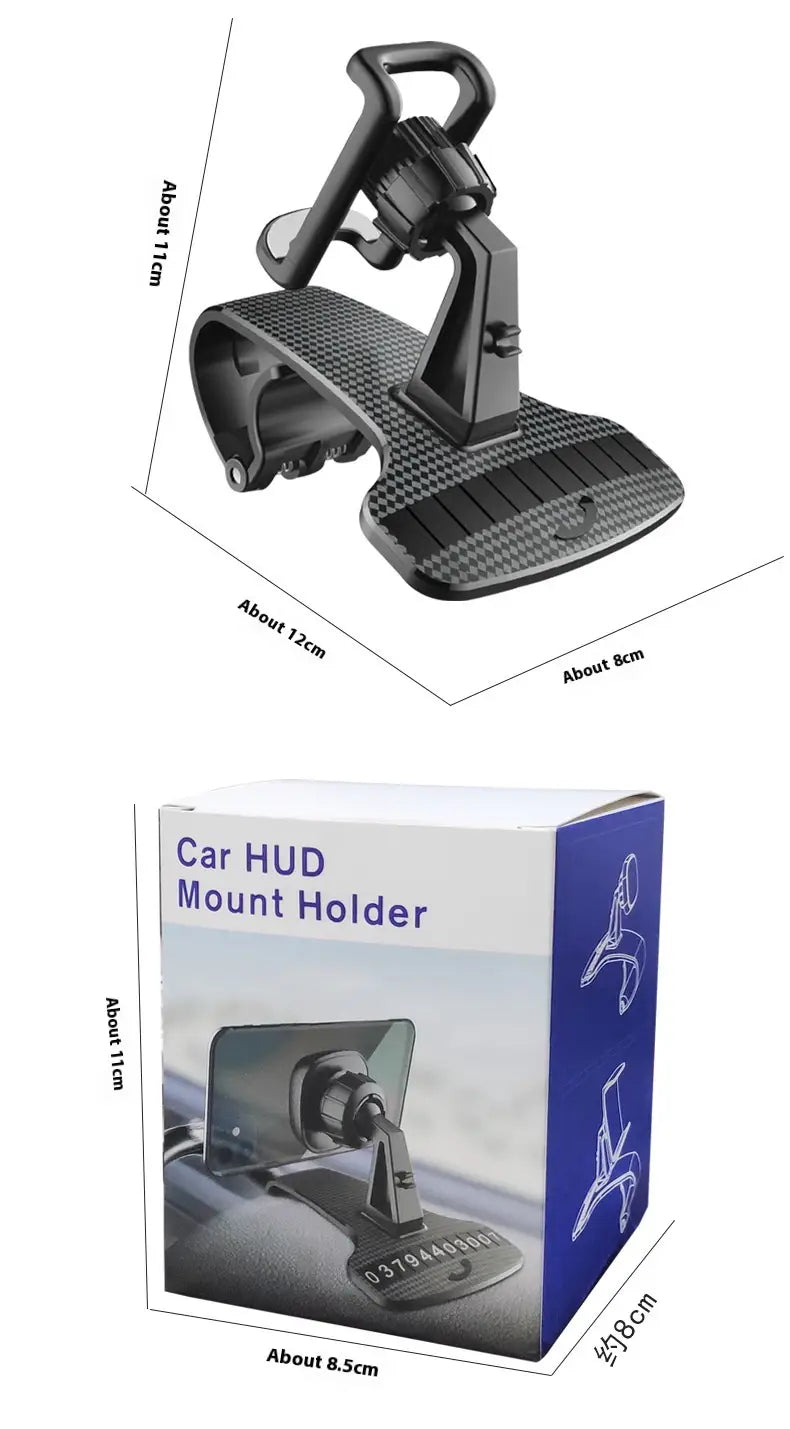 Universal Car Phone Holder Dashboard Mount for Navigation and Safety