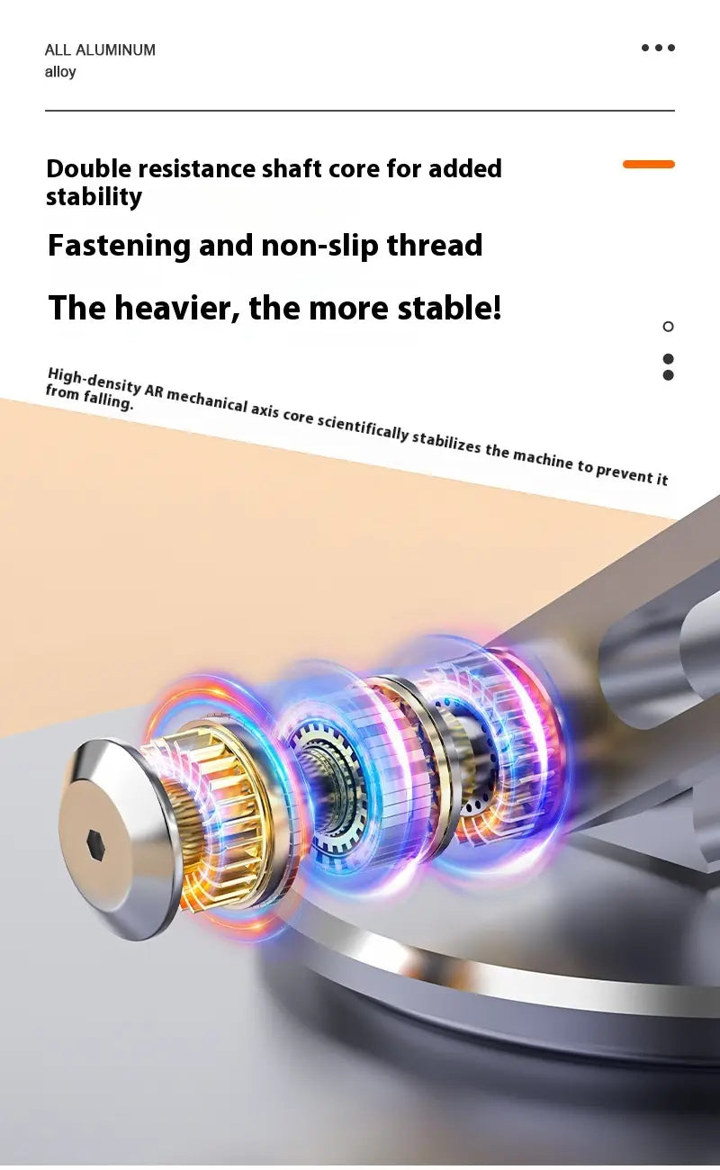 Aluminum Alloy Mobile Phone Desktop Bracket with Rotation Telescopic Adjustment