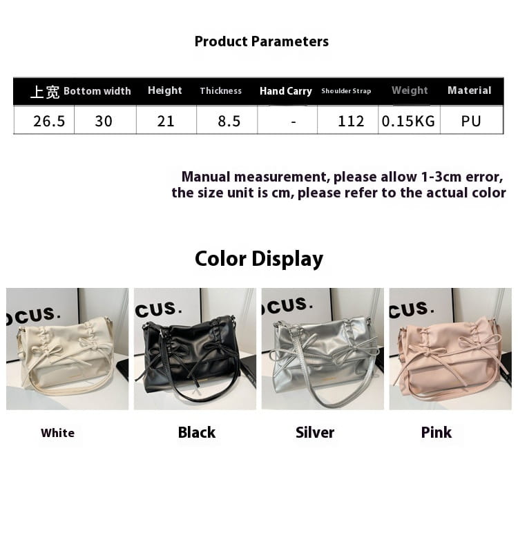 Sac à bandoulière en cuir PU avec plusieurs poches pour femmes et filles