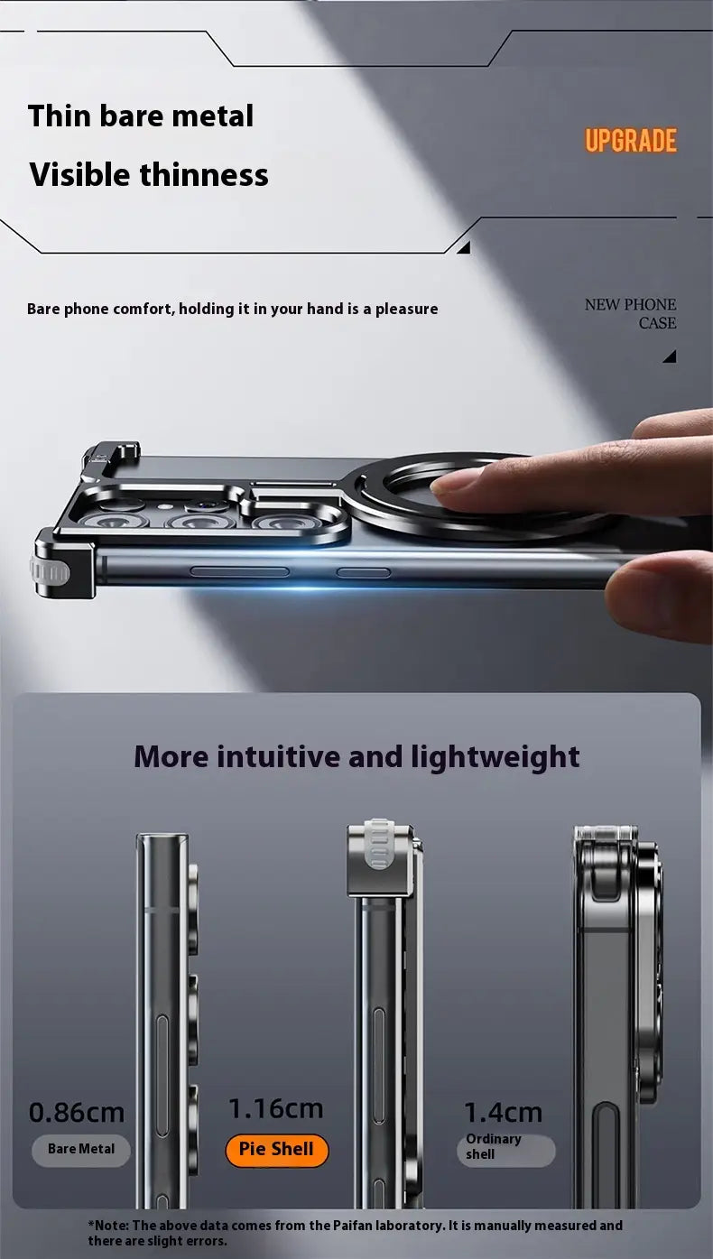 Samsung Metal Phone Case med godstät magnetiskt täckning