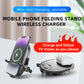 Folding 15W Fast Charging Mobile Phone Holder Wireless Charger - Folding Wireless Charger for Mobile Phones that Bow Wow