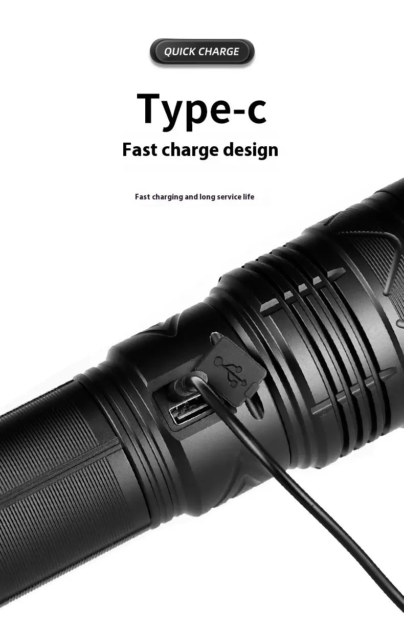 Outdoor Multifunctional Zoom Strong Wire Strap Box with Light Flashlight