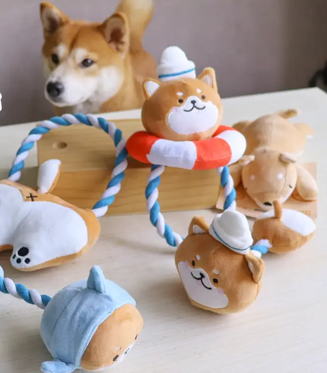 Pehmo koiran leluja söpö Xiaojiu Animal Chew -lelu pienille ja keskisuurille koirille