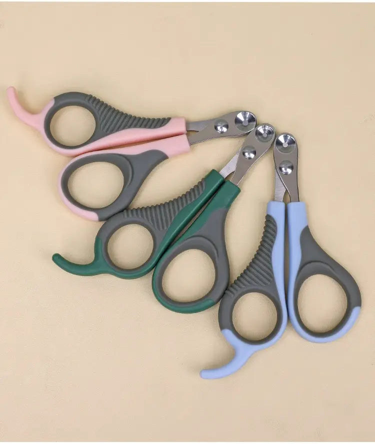 Lemmiklooma küünte klipper koertele ergonoomiline hooldusriist roosa sinise rohelisega