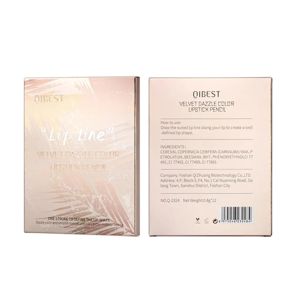 Waterproof Lip Liner Suit with Smudge-Long Lasting and Superior Color Rendering