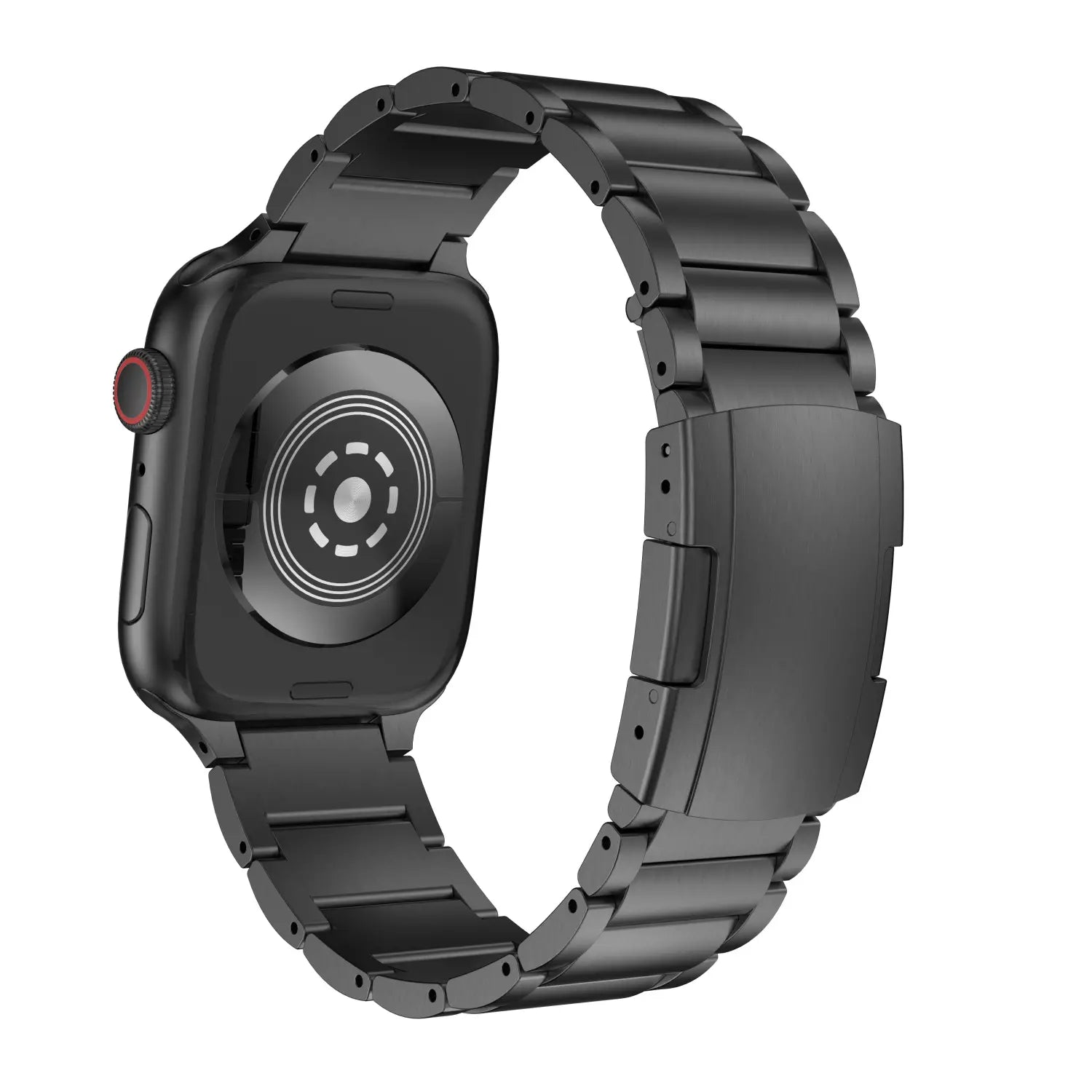 Titanium Alloy Watch Strap for Apple 40/38mm and 44/42mm with Glass Cases