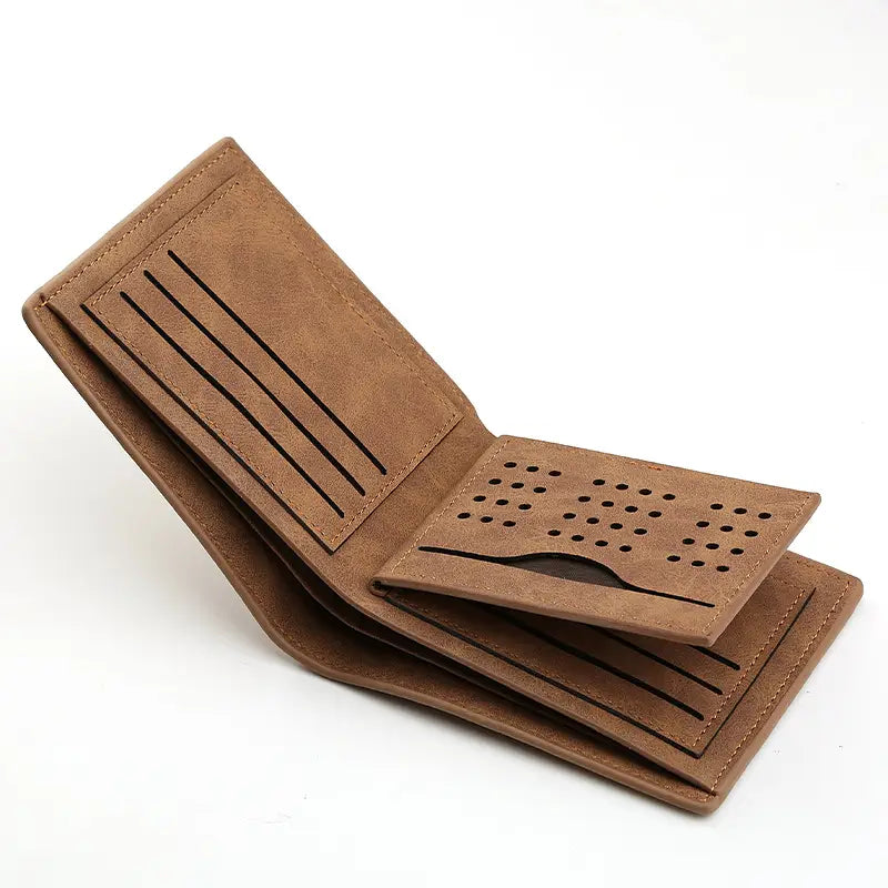 Men’s PU Leather Wallet with RFID Slot for United States and CHF