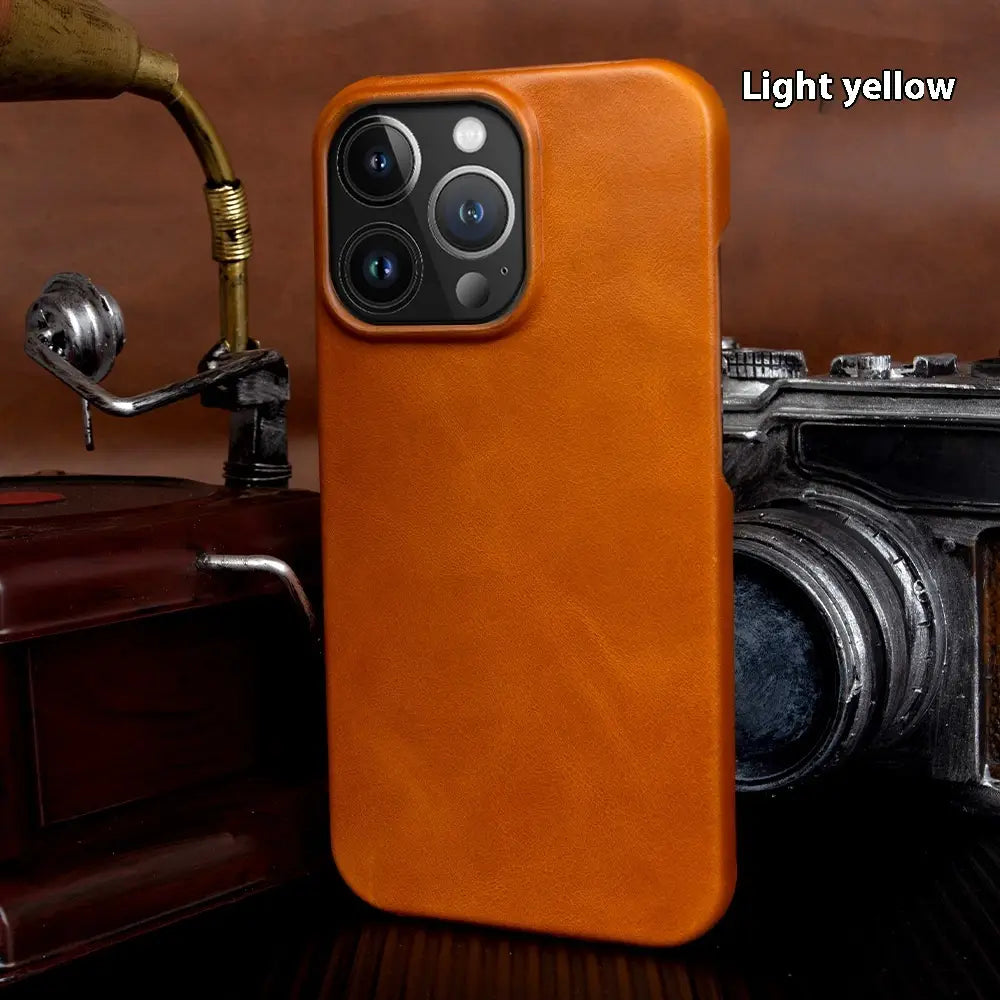 Apple 15 telefon komórkowy skórzana obudowa antyprzepuszczalna oryginalna okładka ochronna