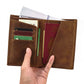 Leather Passport Mad Horse Leather Wallet - Mad Horse Wallet Where Leather Meets Passport Fun