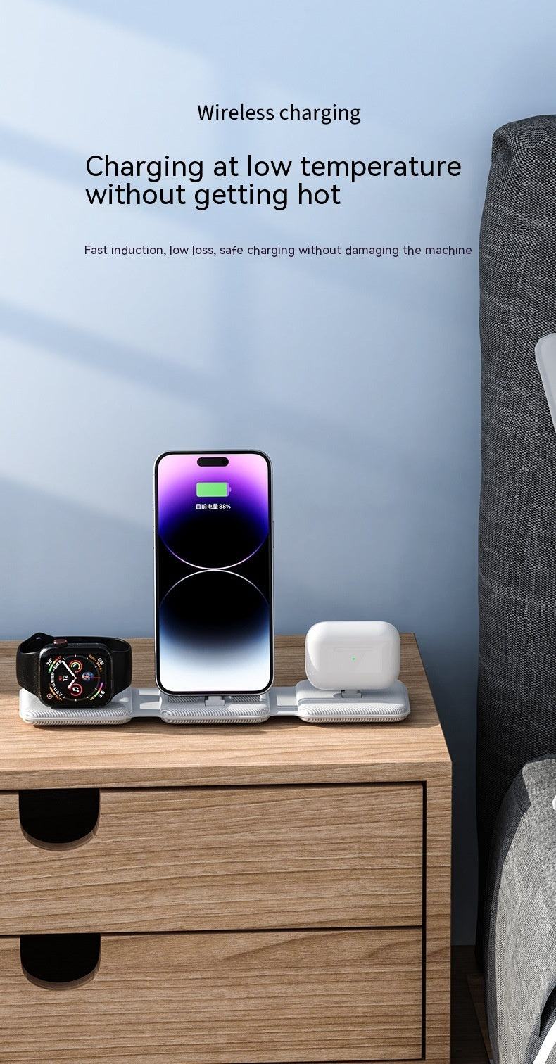 Three-in-one Wireless Charger - Three-in-One Wireless Charger for Your Tech Hungry Gadgets