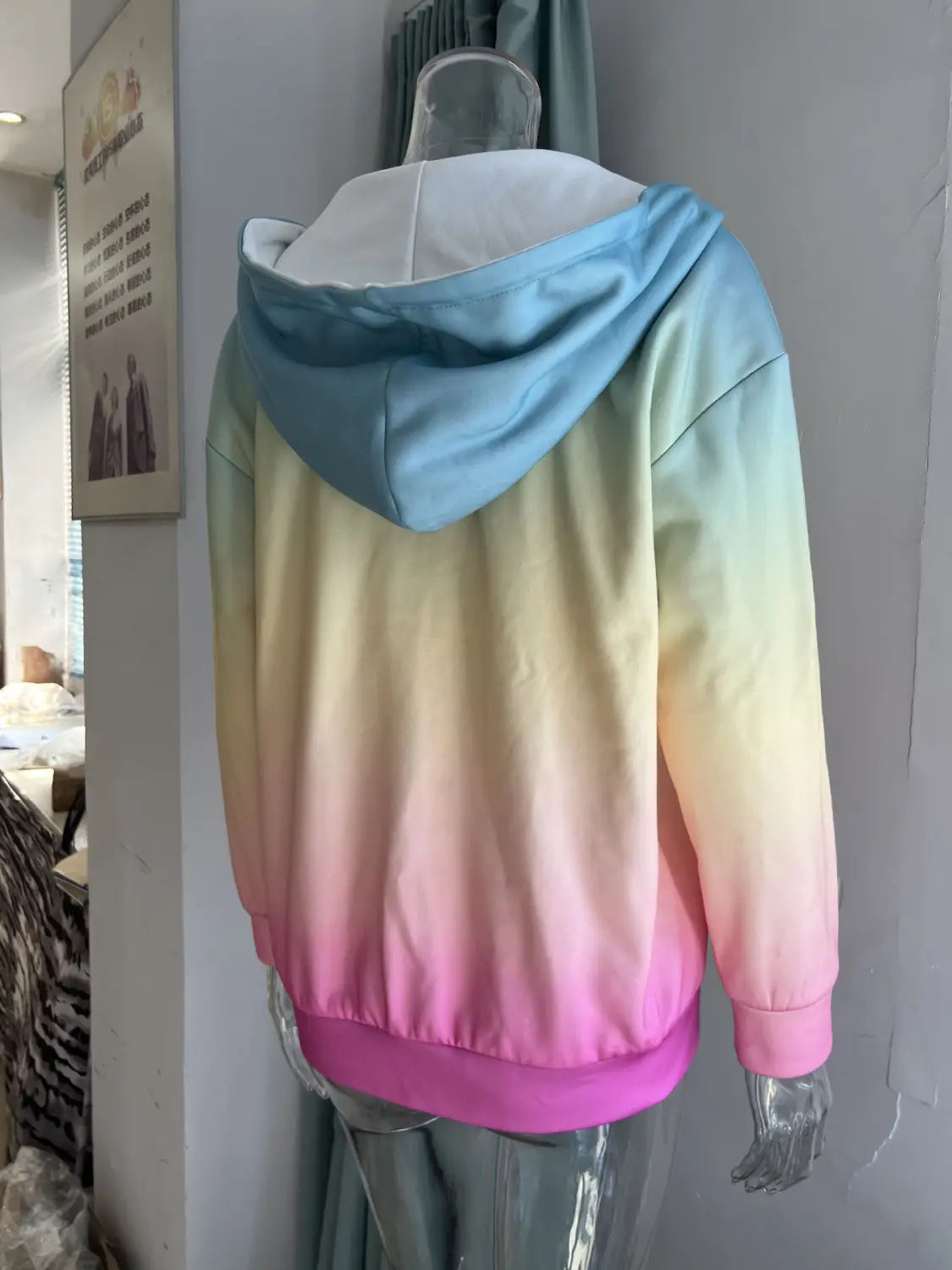 Digitale Digitaldruck Strickjacke Langarm Polyester Casual Pullover