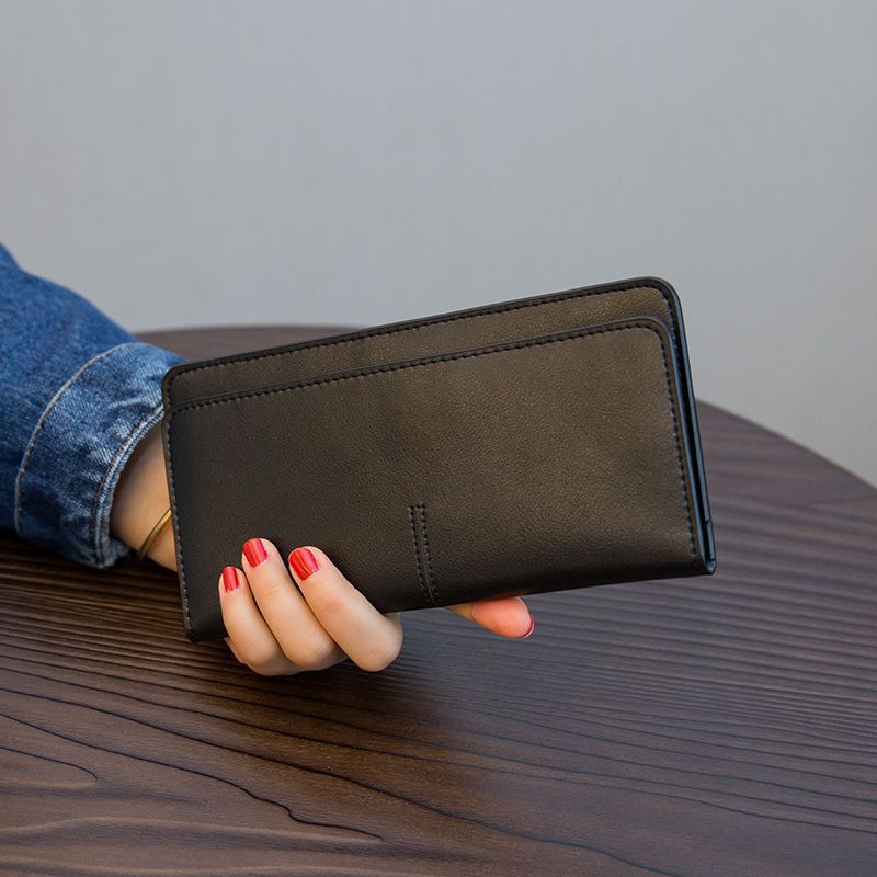 Women’s Soft Leather Buckle Wallet - Stylish Wallets for Women Who Love to Buckle Up