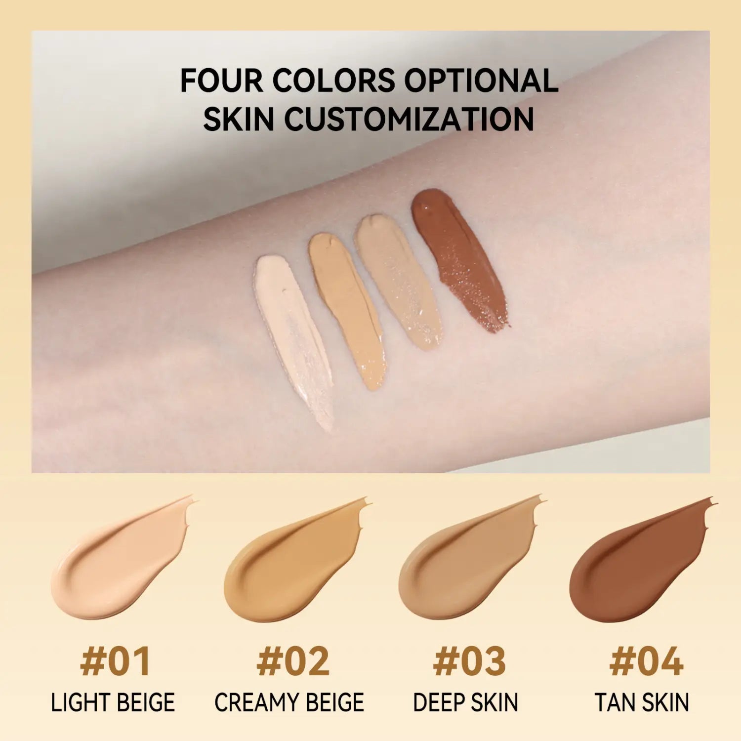 Long Lasting Waterproof Liquid Concealer for Brightening and Pore Blurring