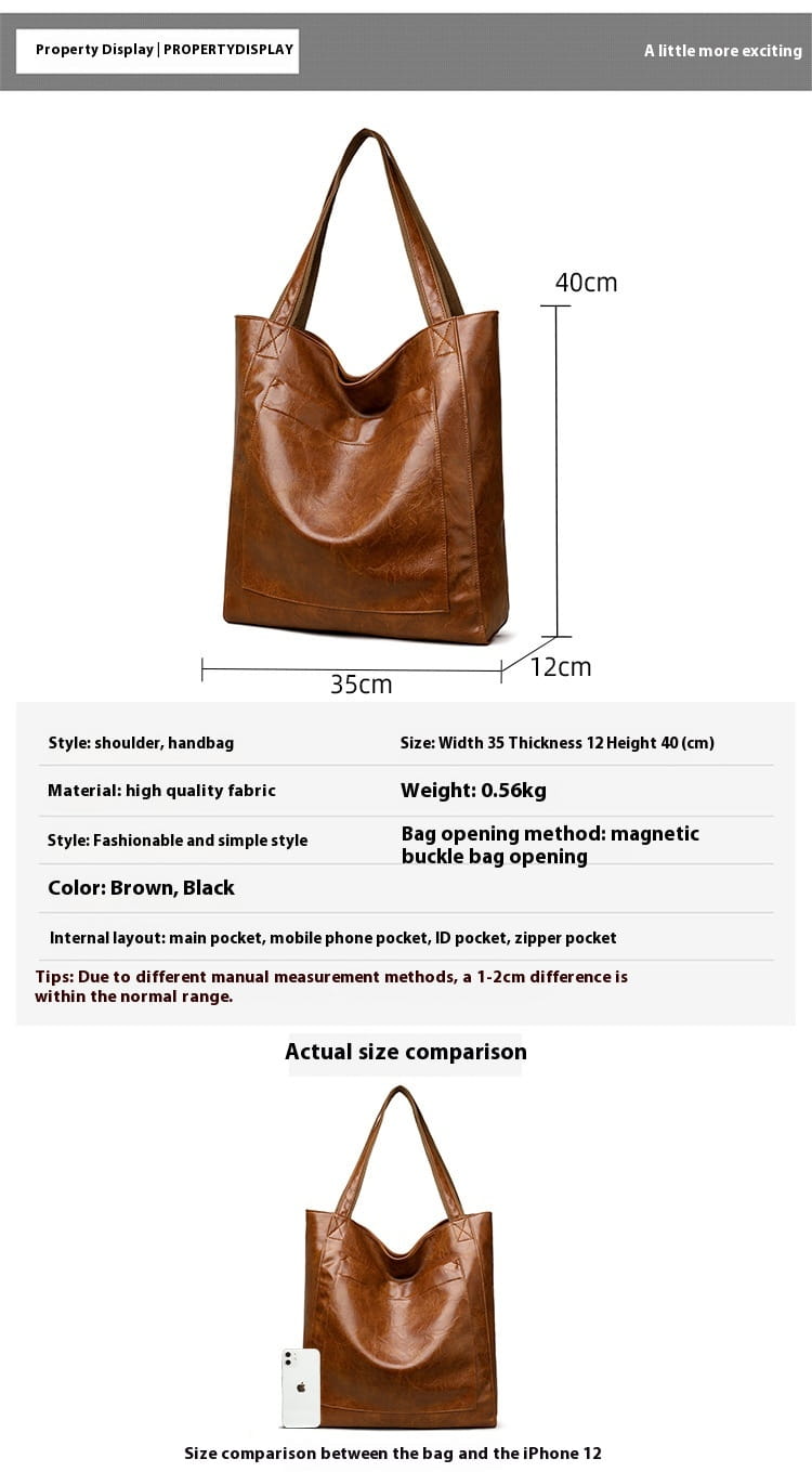 Bruine polyester koffer Organizer tas met ritszak en PU lederen trim