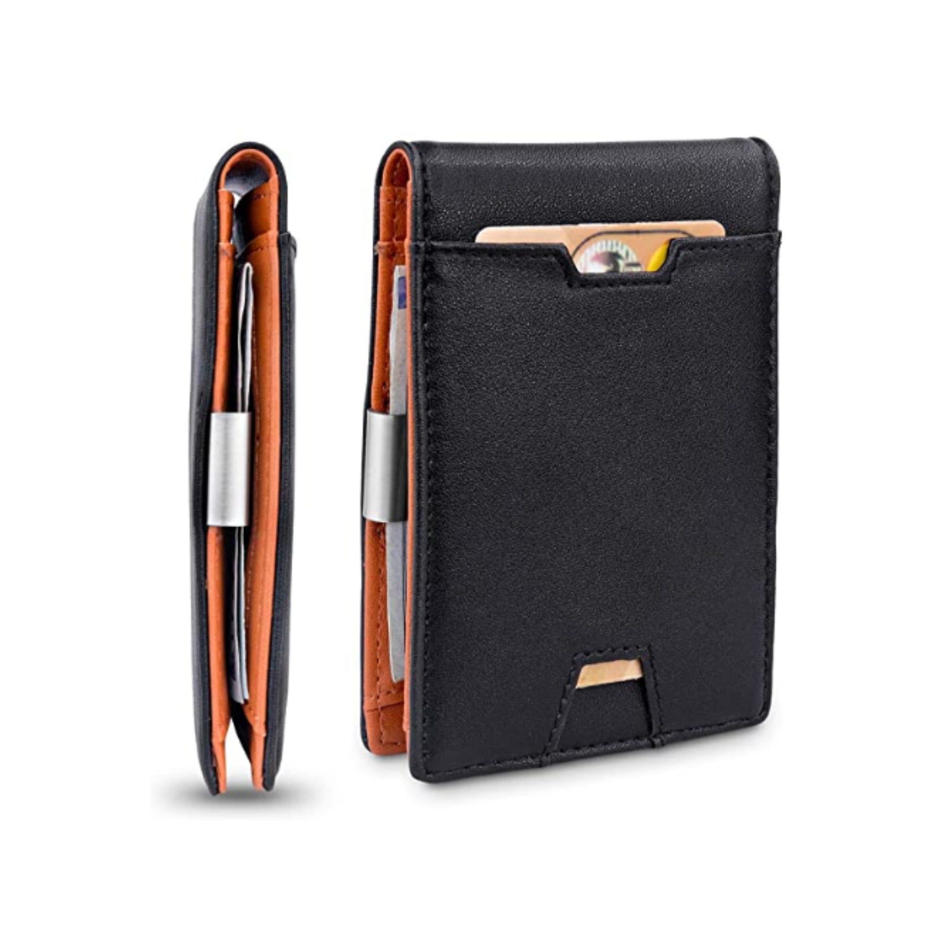 Men’s Genuine Leather Carbon Fiber Wallet With Multiple Card Slots - Wallets of Steel Meet Carbon Fiber Style and Class