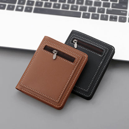 Fashion Personality Vertical Zippered Wallet For Men - Fashion Personality Vertical Wallet For Stylish Men