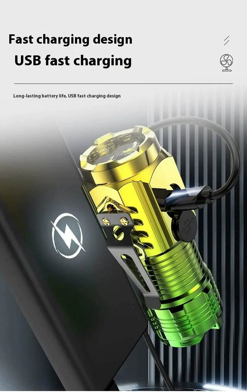 Mini Burst Flashlight Charging Cable with Magnetic and Non-Magnetic Options