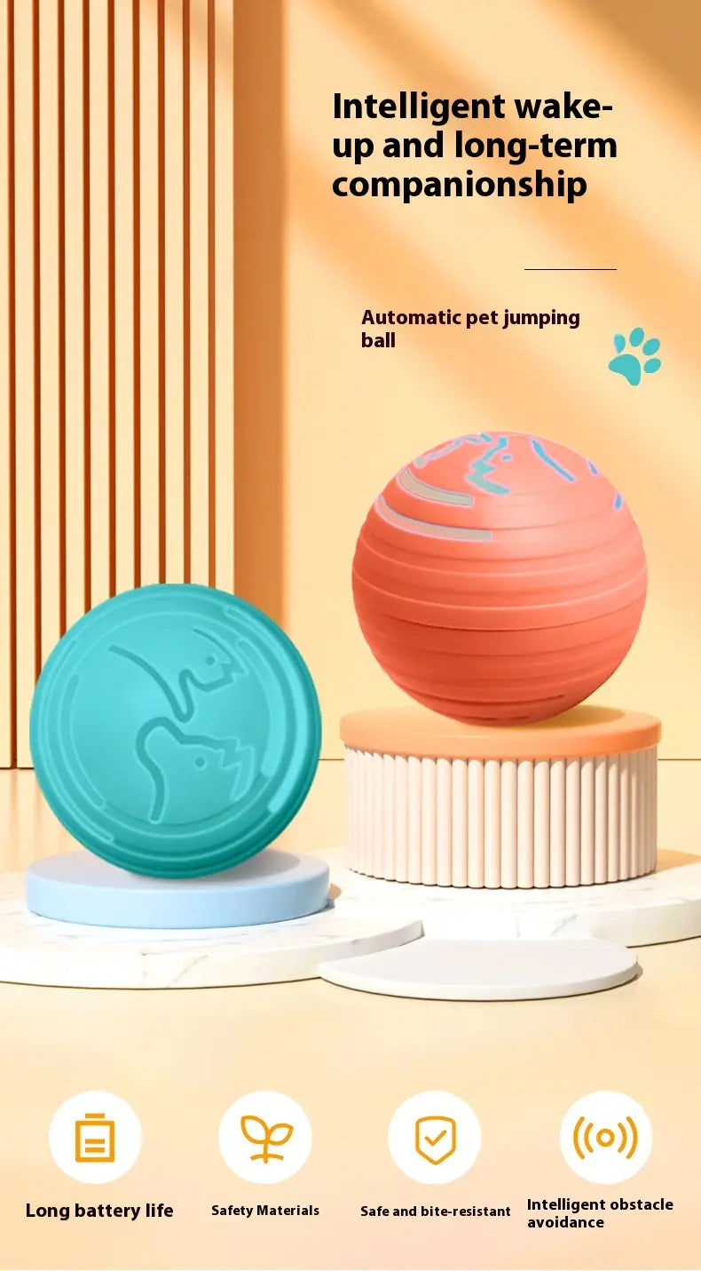 Värviline Bouncy Ball TPU lemmiklooma mänguasi koertele ja kassidele interaktiivne mäng