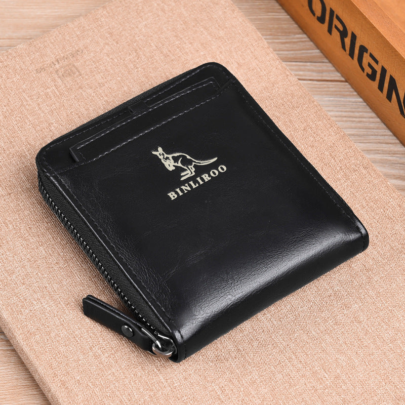 Men’s Portable Multifunctional Anti-theft Brush Small Wallet - Brush Off Theft with This Stylish Wallet Marvel