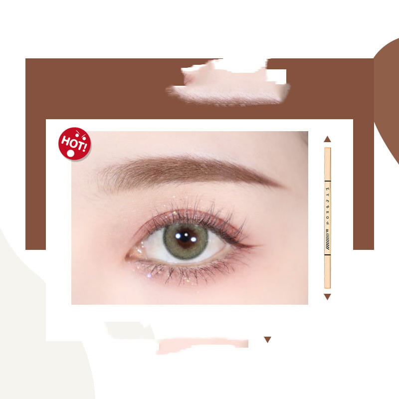 Thin Double-headed Small Triangle Machete Eyebrow Pencil Wild