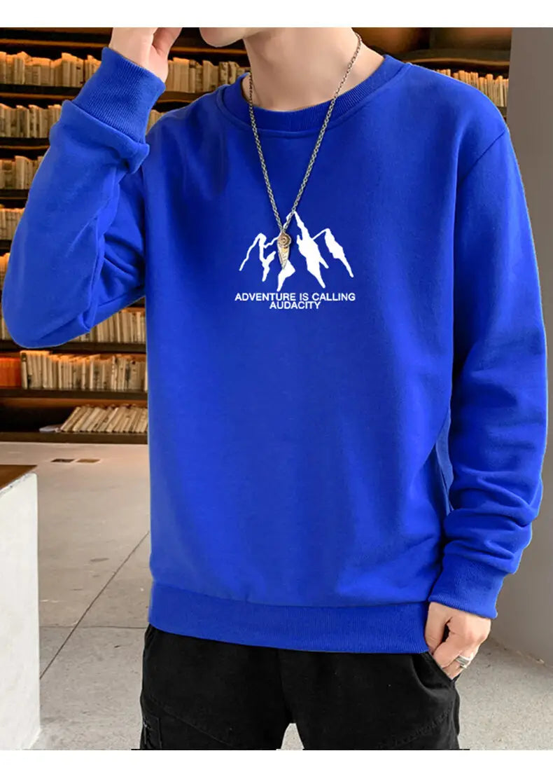 Meeste pikkade varrukatega pulloveri polüester dressipluus mitmes värvitoonis pluss suurused