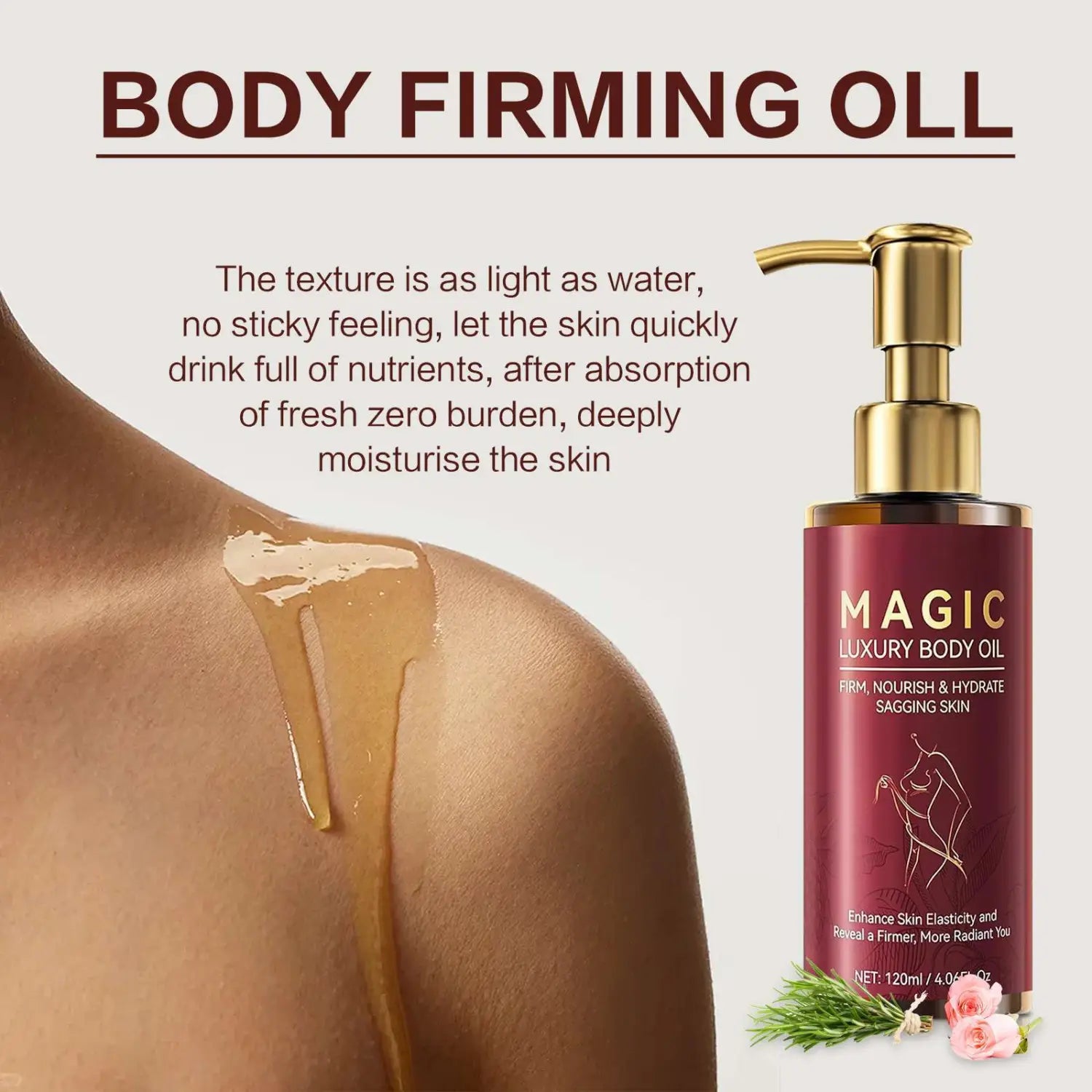 Universelles Körperöl für alle Hauttypen 120 ml feuchtigkeitsspendende Formel