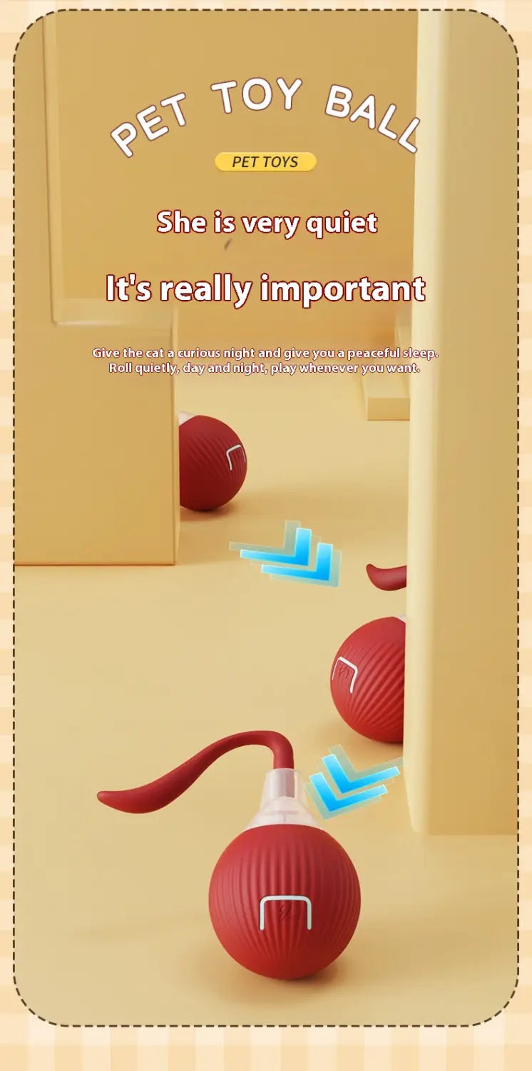 Interaktiivinen kissan kiusallinen pallolelu korkean energian kissojen mattoystävälliselle