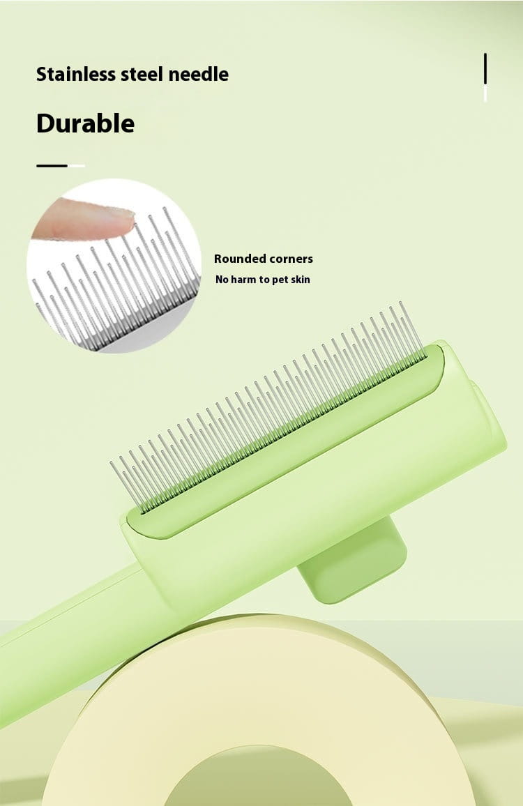 Lemmikloomakamm tiheda käiguga ja lühikeste hammastega koerte kasside peibutamiseks