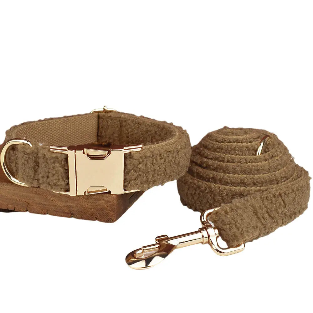 Collar de perro y correa con chaleco de arco de banda circular para mascotas