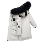 Children’s Down Jacket Boys’ Mid-length Thickening Plus Size Fur Collar Coat