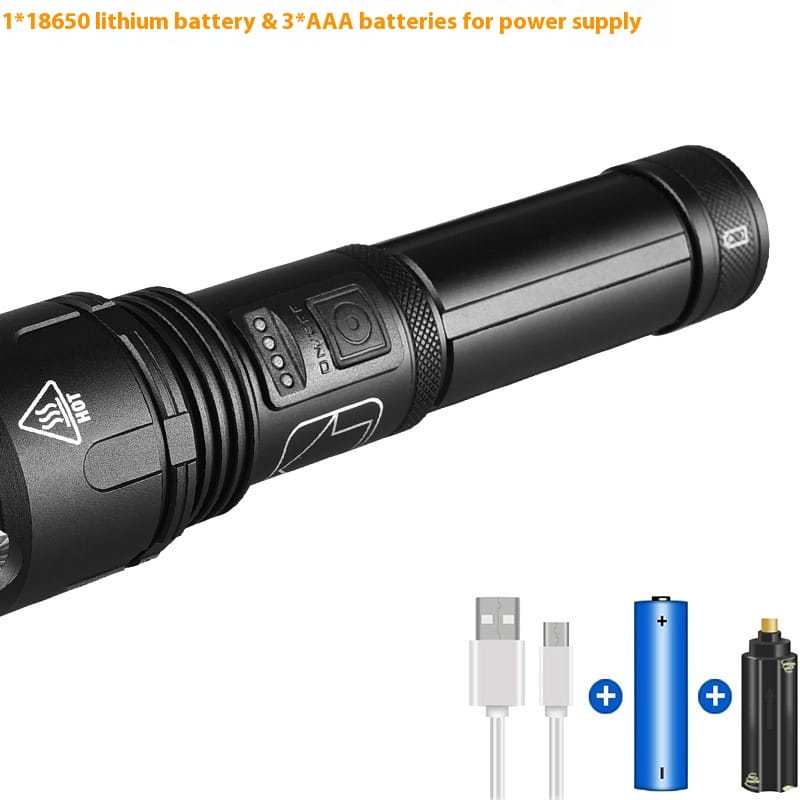 Rechargeable Strong Light Focusing Flashlight for Outdoor
