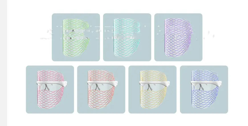 Ansiktsmaske mønster foton hudfornyelsesinstrument