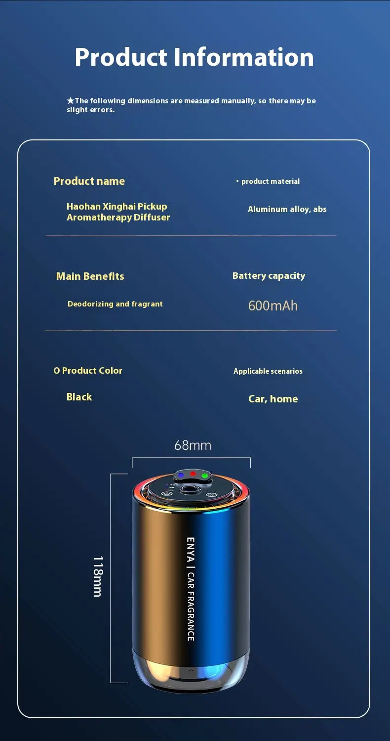 Starry Sky Aroma Car Perfume with Essential Oil Aromatherapy Machine