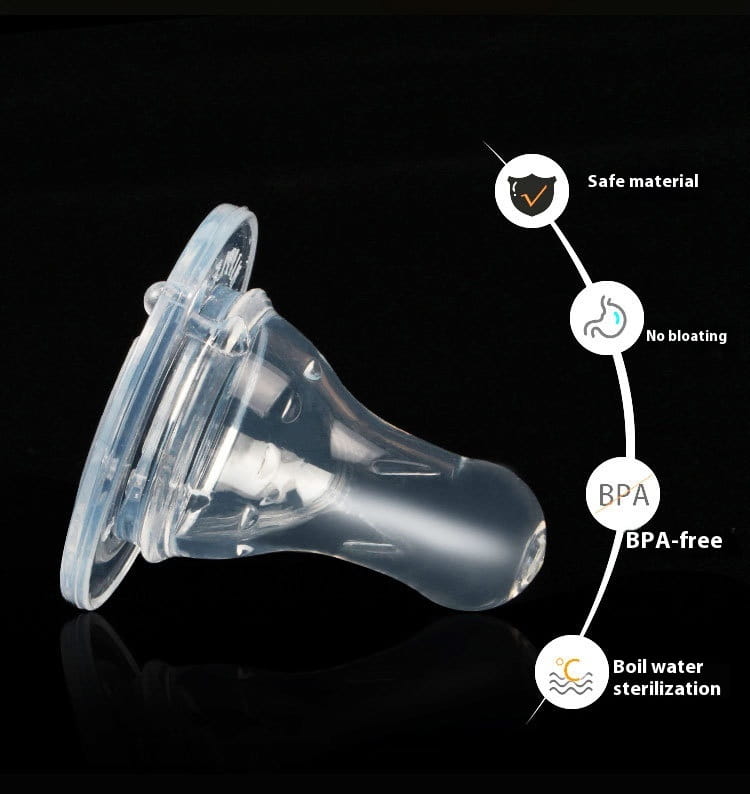 Liquid Silicone Baby Nipple for 0-3 Years Soft Simulation Feeding