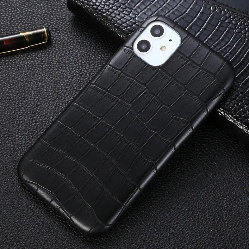 Vintage imitation leather phone case