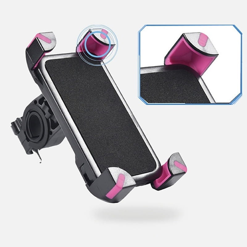 Mobile Phone Holder for Bicycle and Electric Motorcycle Black Plastic Resin